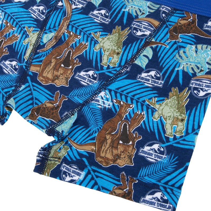 Jurassic World Boys Boxer Briefs Multipacks With T-Rex, Raptor and Triceratops Print Options in Sizes 4, 6, 8, 10 & 12, 5-Pack Cotton Boxer Brief, 8 - Image 5